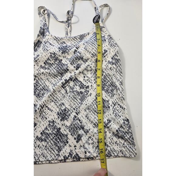 NWT XS Victoria's Secret PINK snakeskin built in bra body shaping tank exotic ^ - Picture 7 of 7